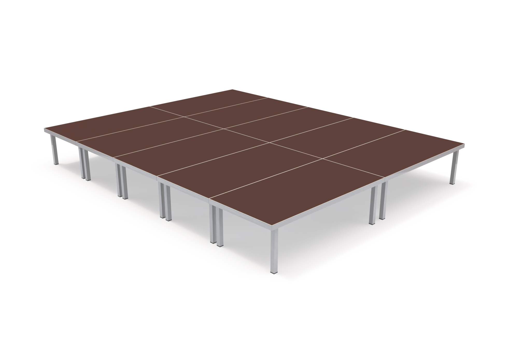 Bütec Eventbühne Outdoor 5 x 4 m hawego o60 Bühne mit Siebdruckplatte und Steckbeinen 60 cm (BU-3000-O-5-4-S60) Bild-01