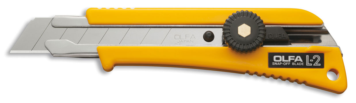 OLFA Cuttermesser Industrie L-2 - 18 mm Teppichmesser Kunststoff schlagfest | Festellrad - Serie LBB | LB | LFB | SoL | LWB | LBD (FL-C0000100242) Bild-01