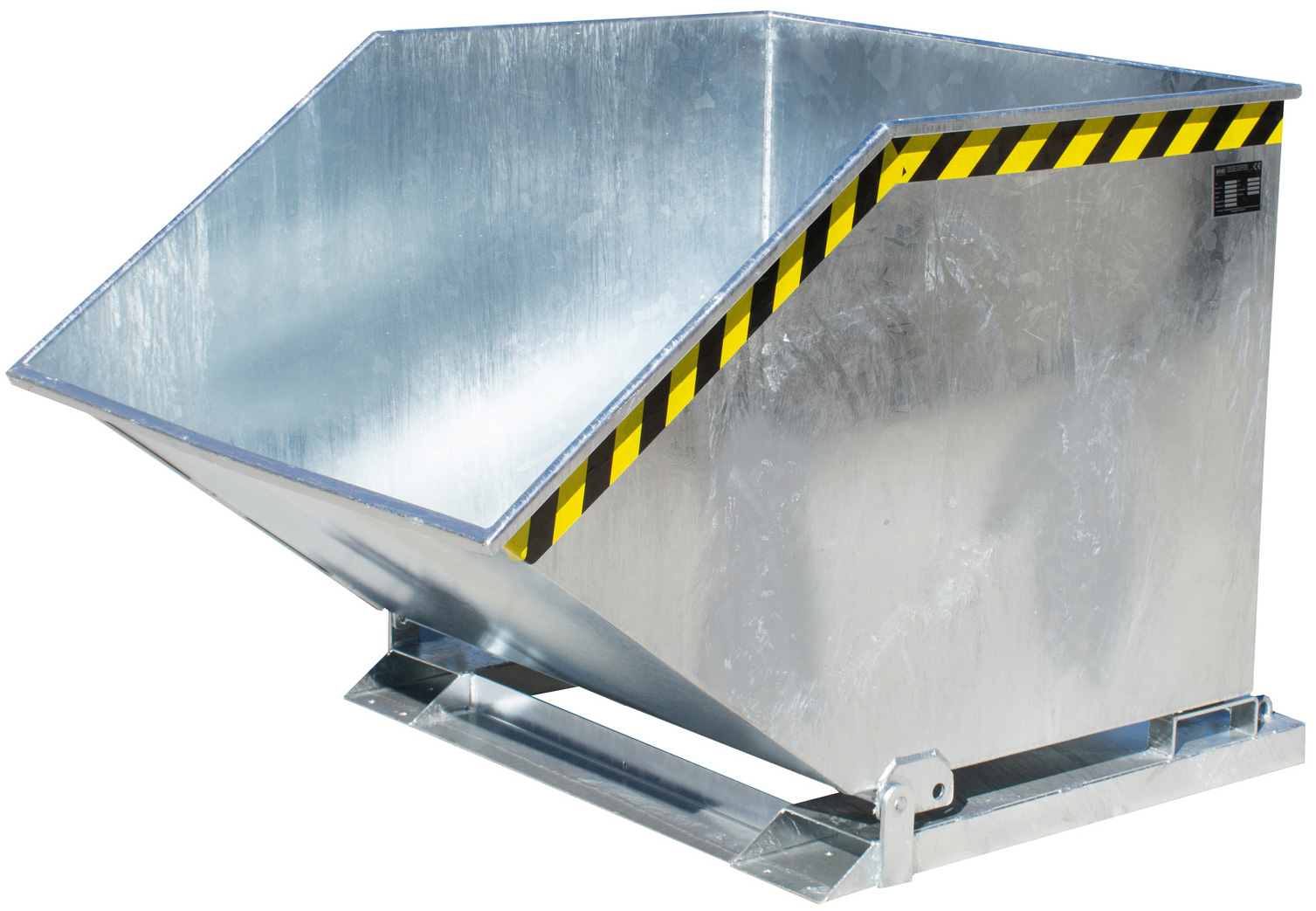 Bauer Muldenkipper KK-1000 - verzinkt Kippmulde 1000 Liter für Stapler - Schuttmulde Stahl verzinkt (BA-4541-05-0000-7) Bild-01