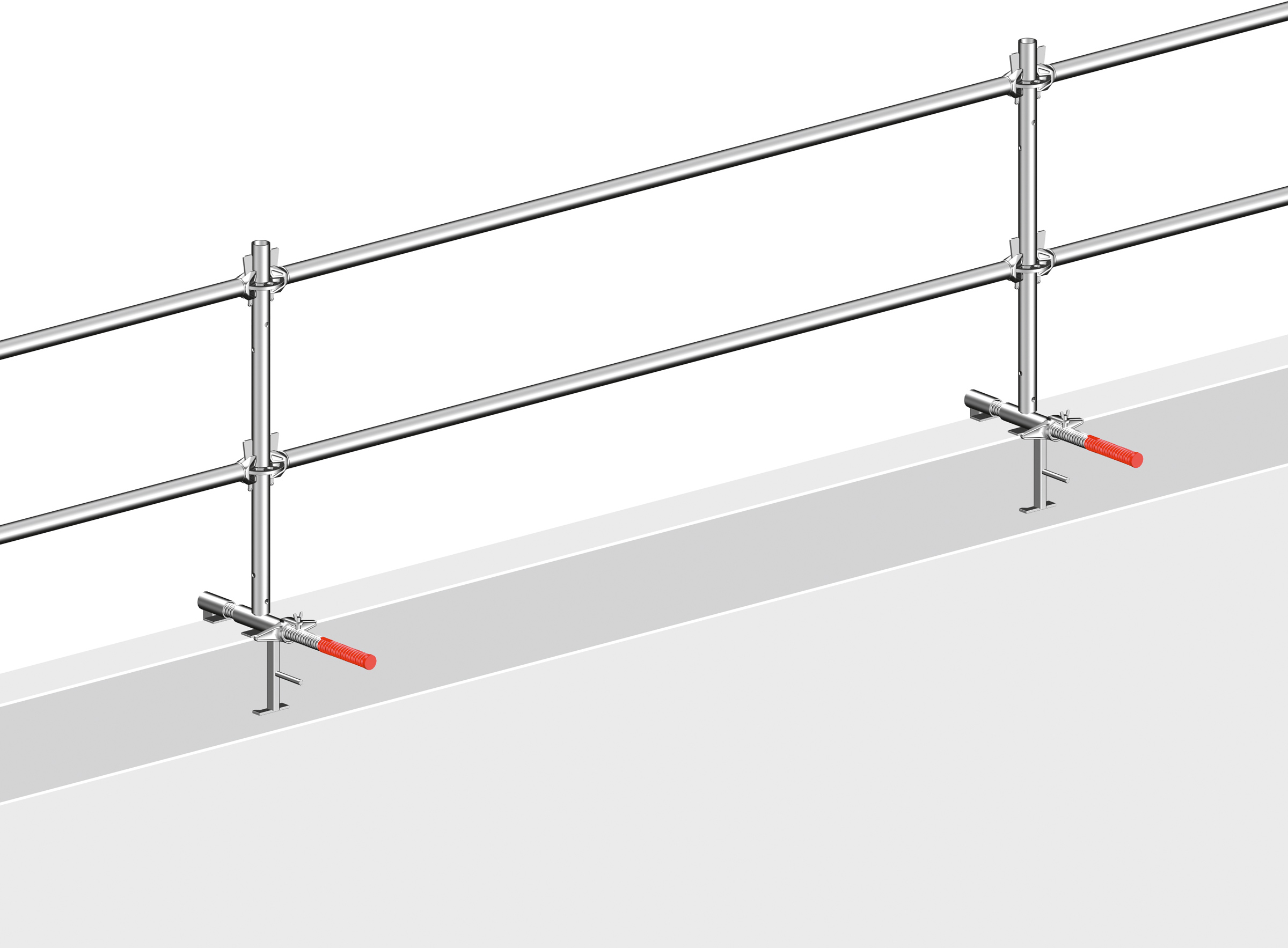 Layher Allround Brüstungsgeländer 20,56 m