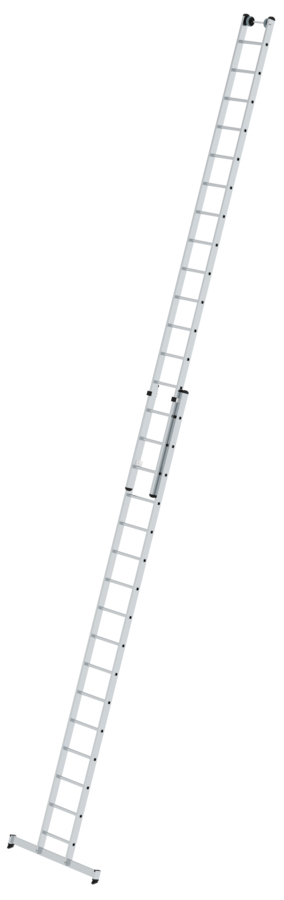 Günzburger Schiebeleiter nivello Alu 2-teilig 2x16 Sprossen Leiter mit nivello®-Traverse (GB-20416) Bild-01