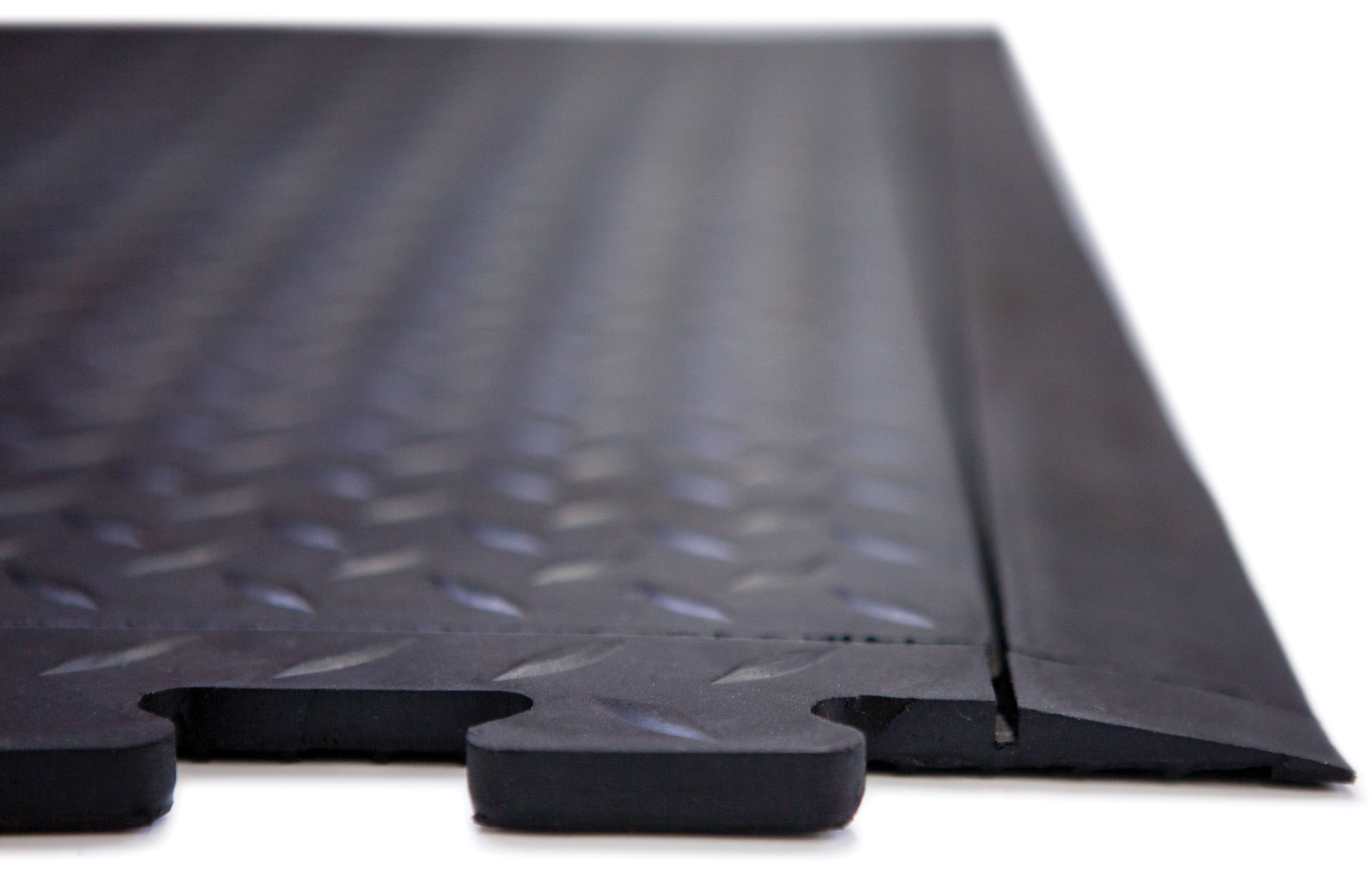Miltex Arbeitsplatzmatte Yoga Lock Basic Endstück schwarz - 780 x 710 x 13 mm