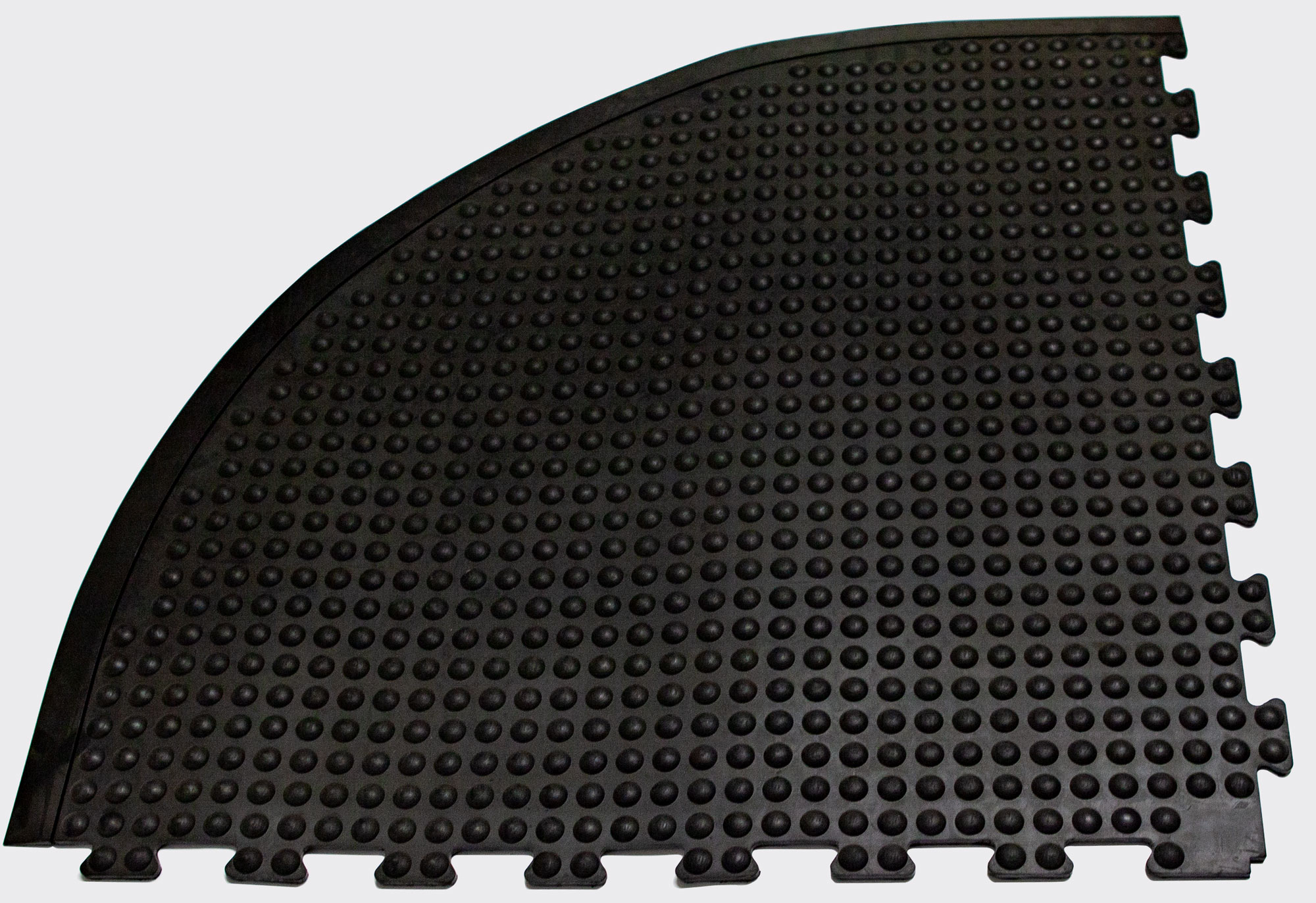Miltex Arbeitsplatzmatte Yoga Dome Basic Eckelement schwarz - 900 x 900 x 13 mm