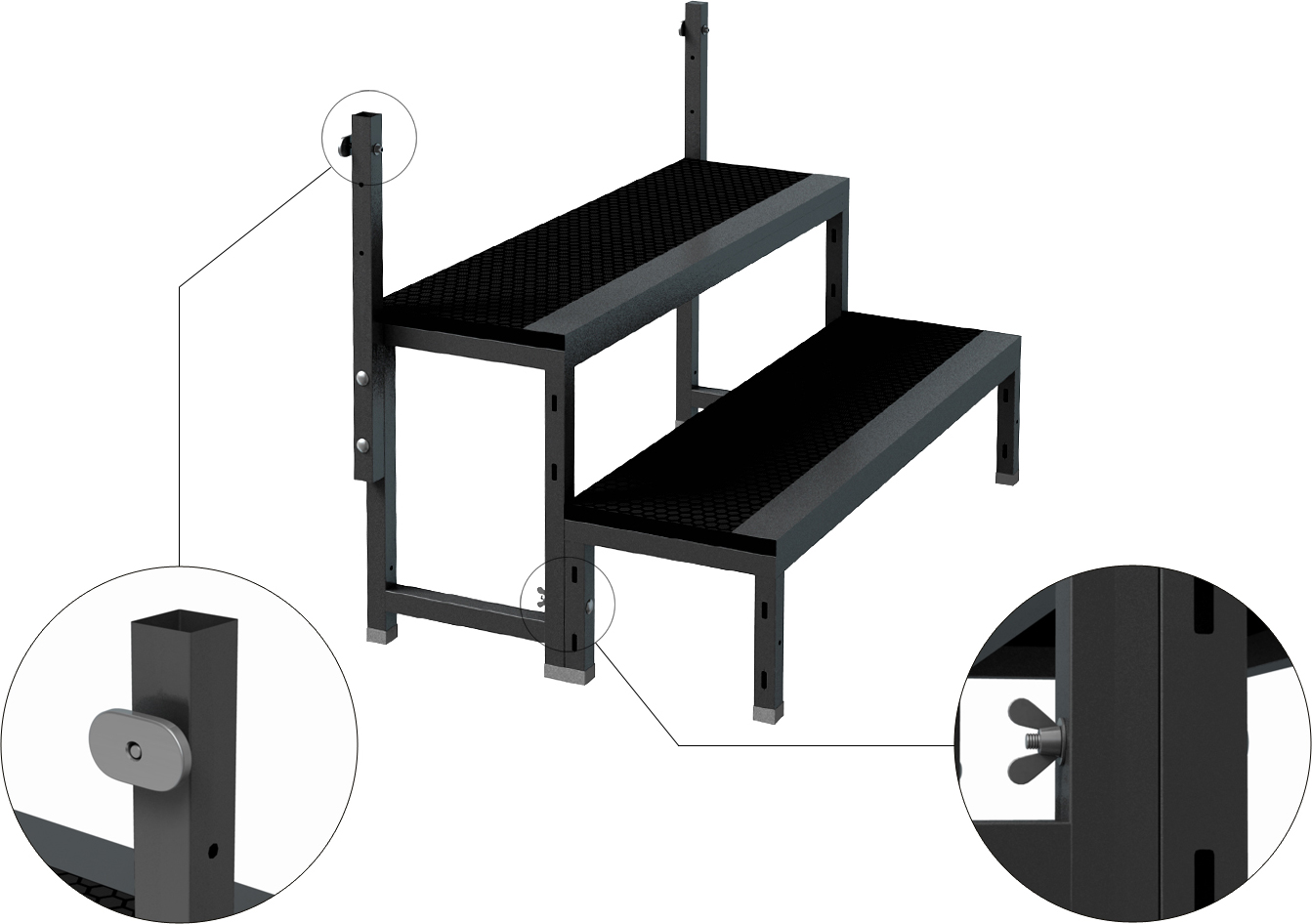 Global Truss Anstelltreppe 2-stufig