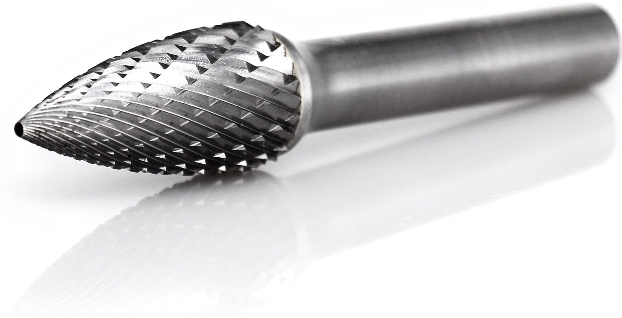 procut Hartmetallfrässtift -grob- Geschossform SPG G81225-5 Schaft-∅ 8 mm - Kopf-∅ 12 mm - GROB-Verzahnung (PC-G81225-5) Bild-01