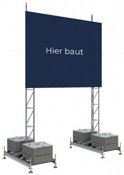 Schake Aufstellvorrichtung Werbetafel 5,00 x 3,00 m