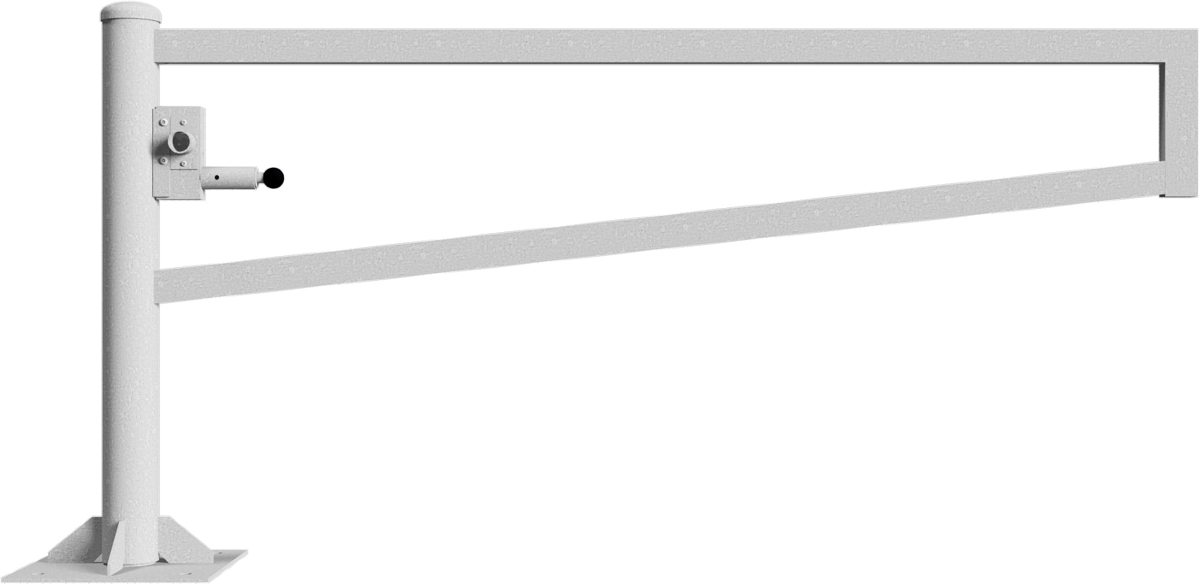 Schake Drehschranke - Schrankenbaum 60 x 40 mm ODD verzinkt - 2000 mm