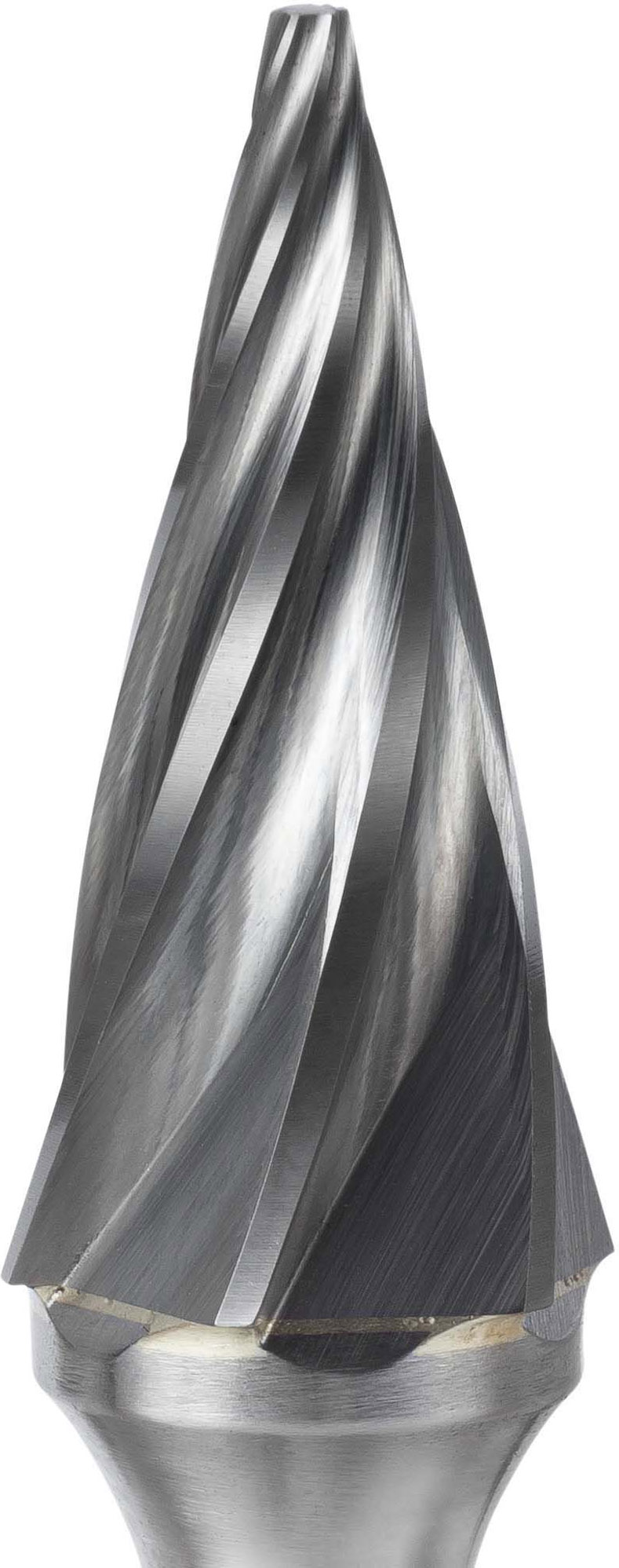 procut Hartmetallfrässtift Spitzkegelform SKM M30311-ALU Schaft-∅ 3 mm - Kopf-∅ 3 mm - ALU-Verzahnung (PC-M30311-ALU) Bild-01