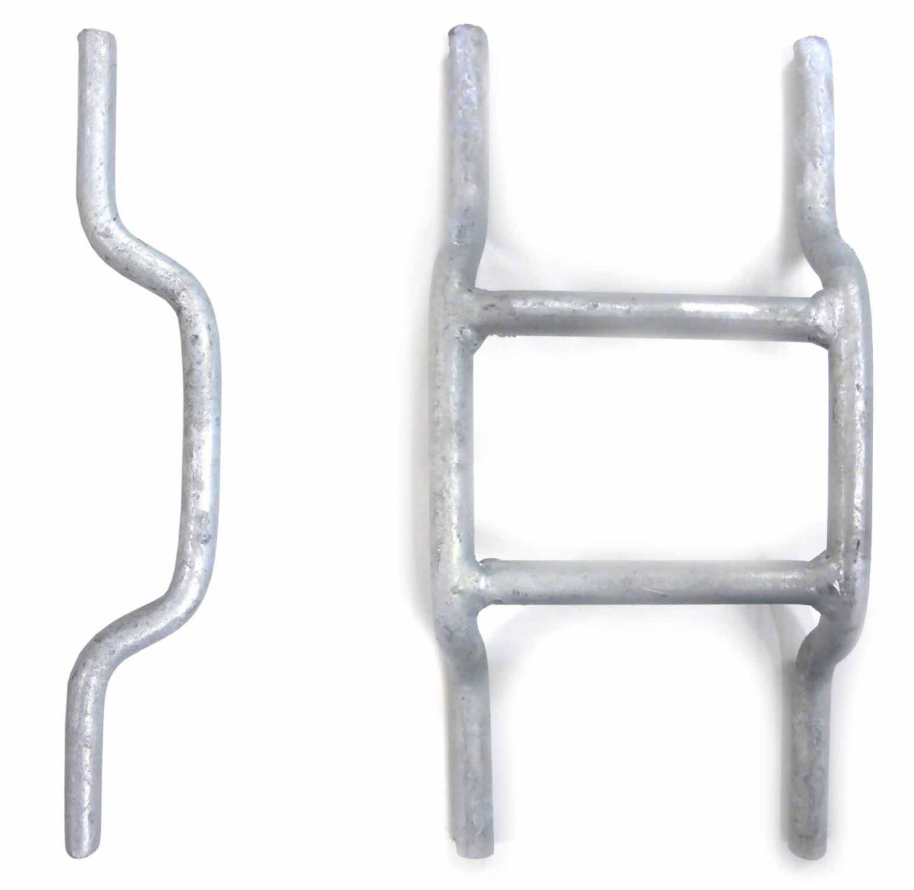 hawego Fahrplatten Verbinder Rundstahl Stahlklammer für Fahrstrassen | Fahrspuren auf weichem Untergrund (HW-C-Z-VR-2F-262-012-45) Bild-01