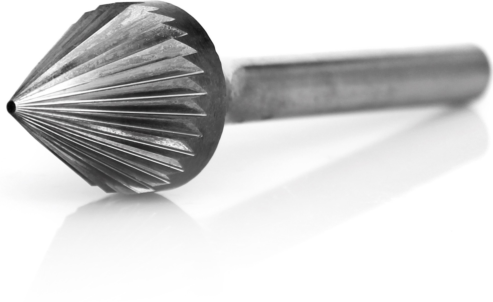 procut Hartmetallfrässtift Kegelsenker 60° J61512-2 Schaft-∅ 6 mm - Kopf-∅ 15 mm - Standardverzahnung (PC-J61512-2) Bild-01