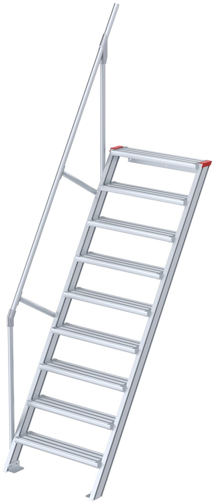 euroline Alu-Treppe 60° 9 Stufen - 800 mm