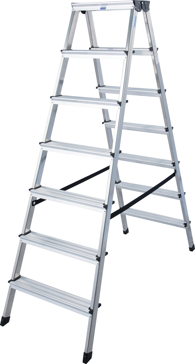 Krause Alu-Stufendoppelleiter Dopplo® 2x7 Stufen