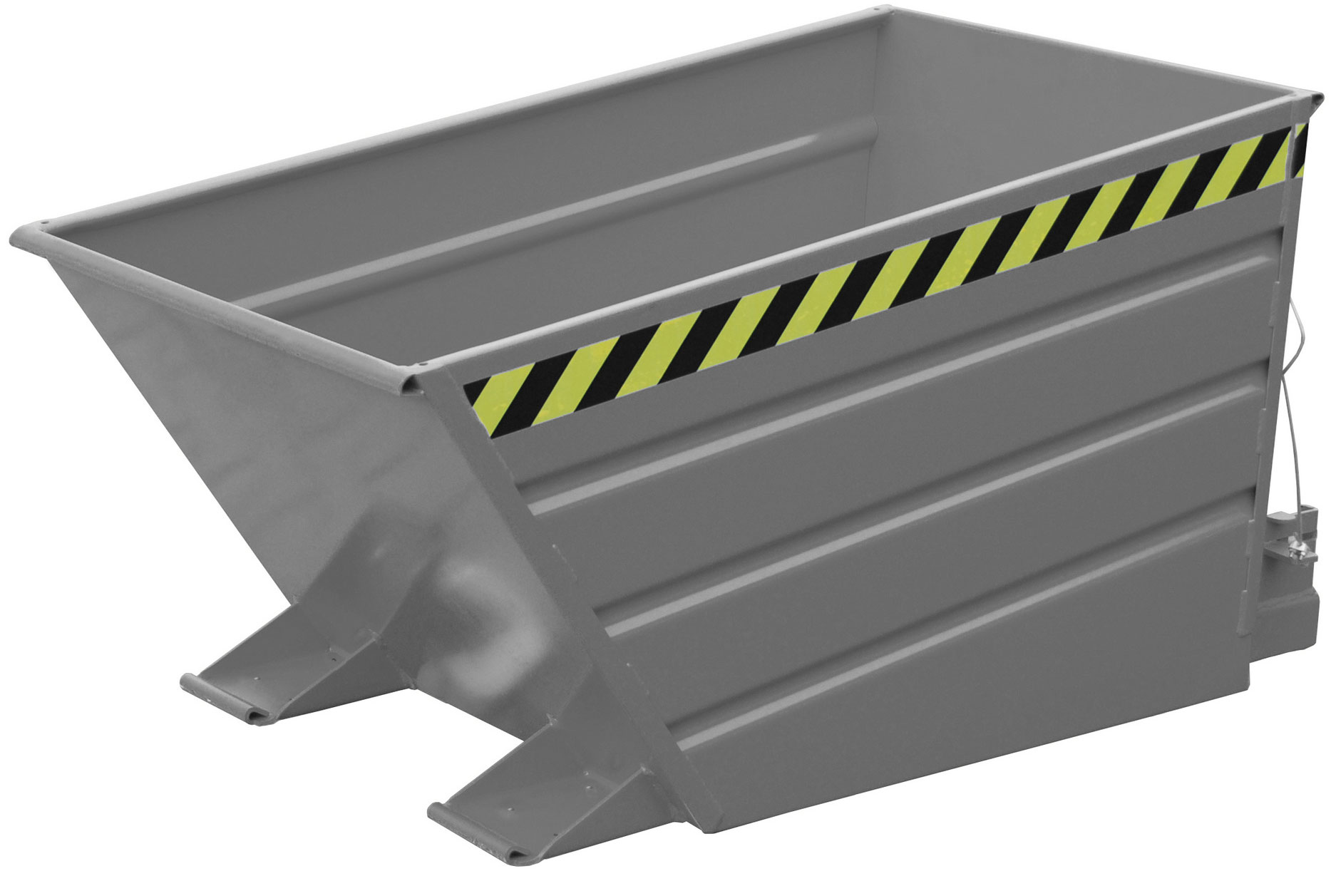 Bauer Kippbehälter VD-500 - RAL 7005 Kippmulde 500 Liter für Stapler - Schuttmulde mausgrau pulverbeschichtet (BA-4535-10-0000-5) Bild-01