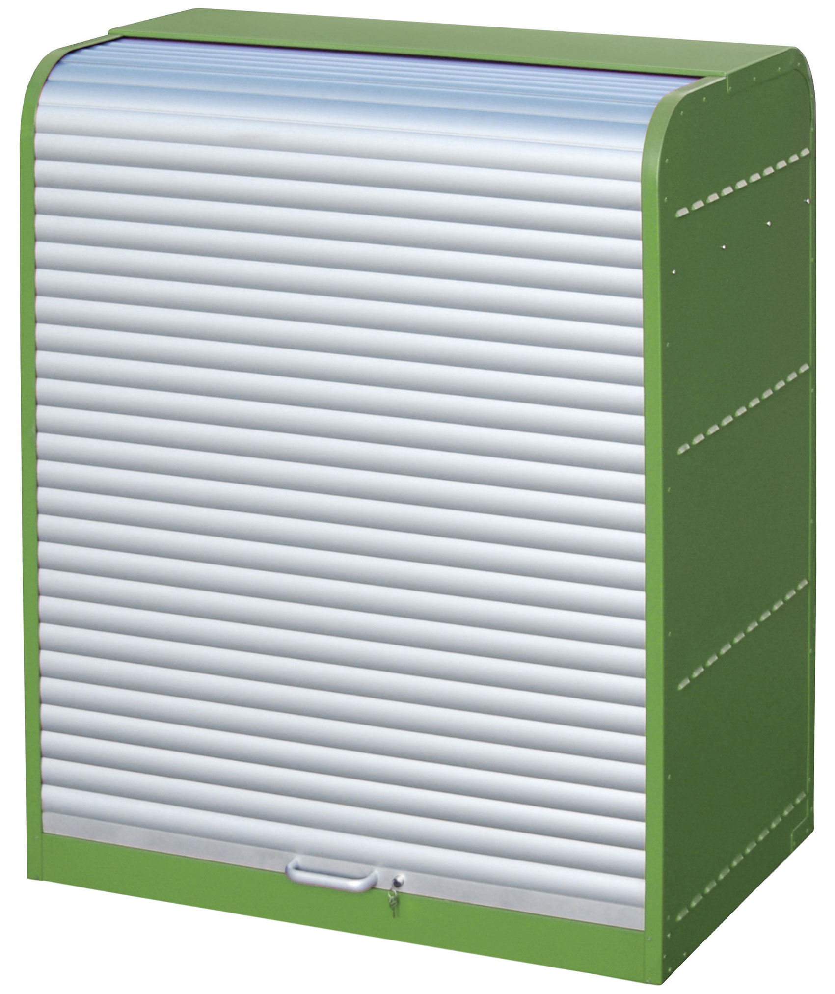 Bauer Gefahrstoffschrank Stahl RSG-3 - RAL 6011 Stahlschrank resedagrün pulverbeschichtet mit Alu-Rollladen - Gefahrgutschrank für 6 Fässer 60 Liter (BA-4416-30-2000-4) Bild-01