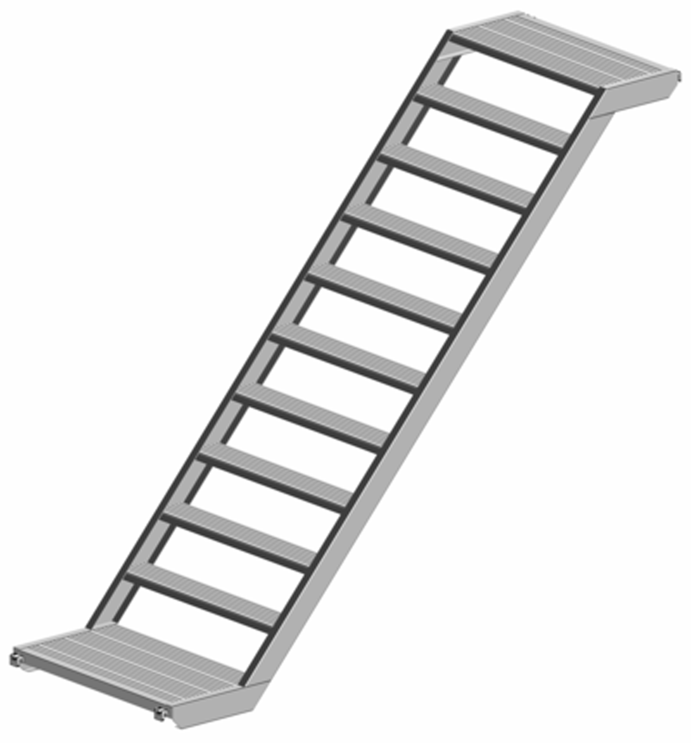 Layher Alu U-Podesttreppe 0,94 m breit