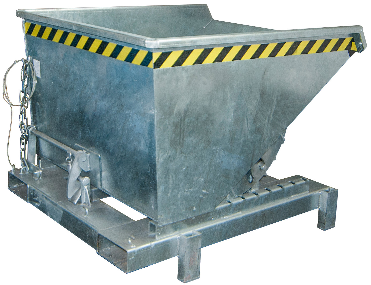 Bauer Schwerlastkipper SK-600 - verzinkt Kippmulde 600 Liter für Stapler - Kippcontainer Stahl verzinkt (BA-4498-21-0000-7) Bild-01