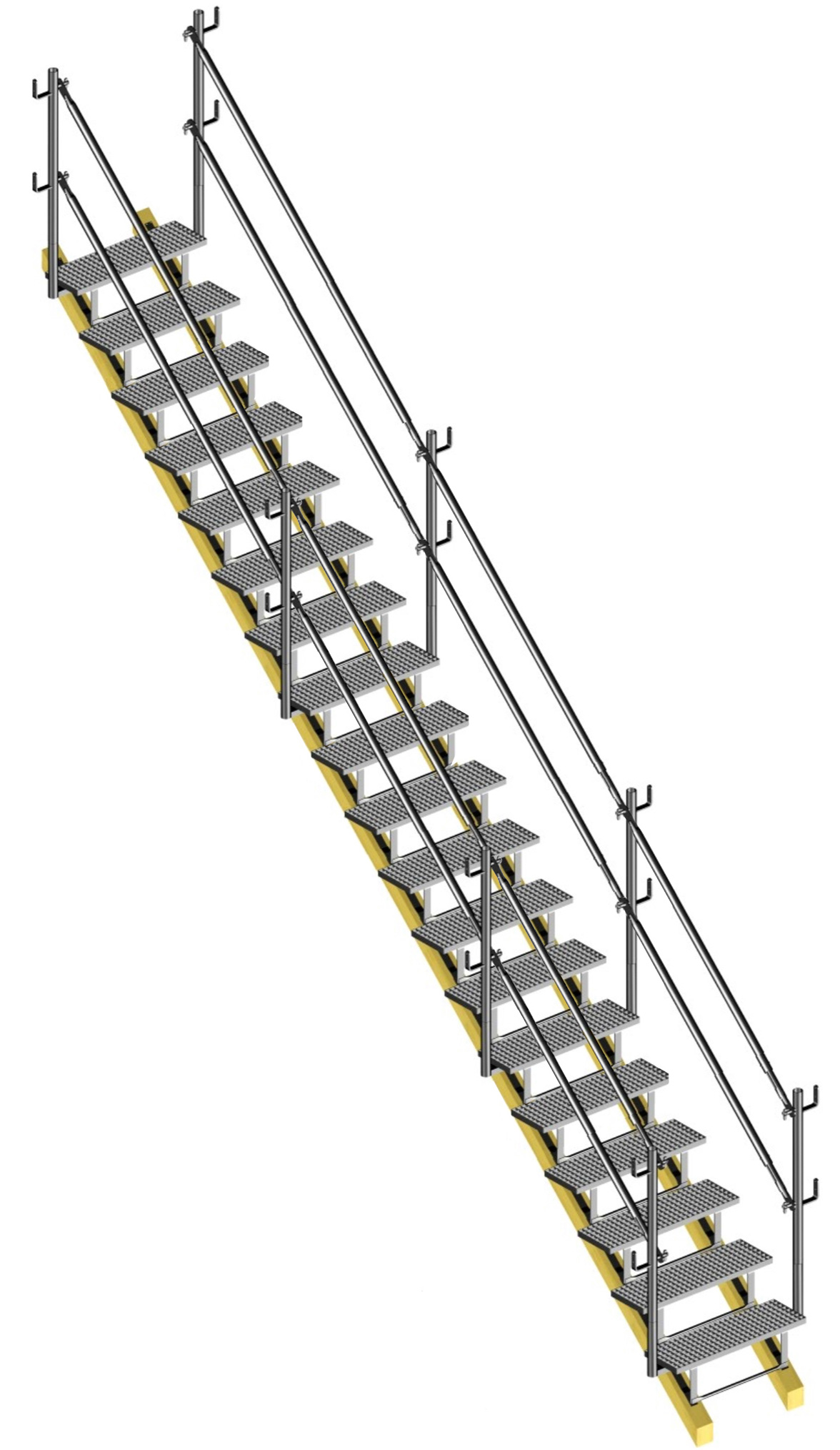 Layher Bautreppe modular 19 Stufen - 1000 mm breit
