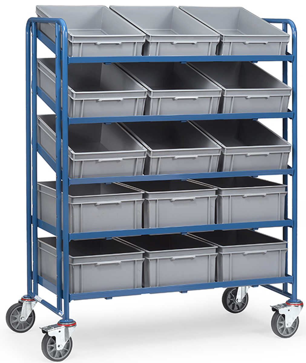 Fetra Eurokastenwagen mit fünfzehn Kästen 1240 x 610 mm
