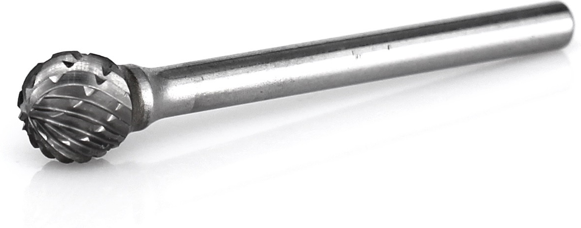 procut Hartmetallfrässtift Kugelform KUD D30404-2 Schaft-∅ 3 mm - Kopf-∅ 4 mm - Standardverzahnung (PC-D30404-2) Bild-01