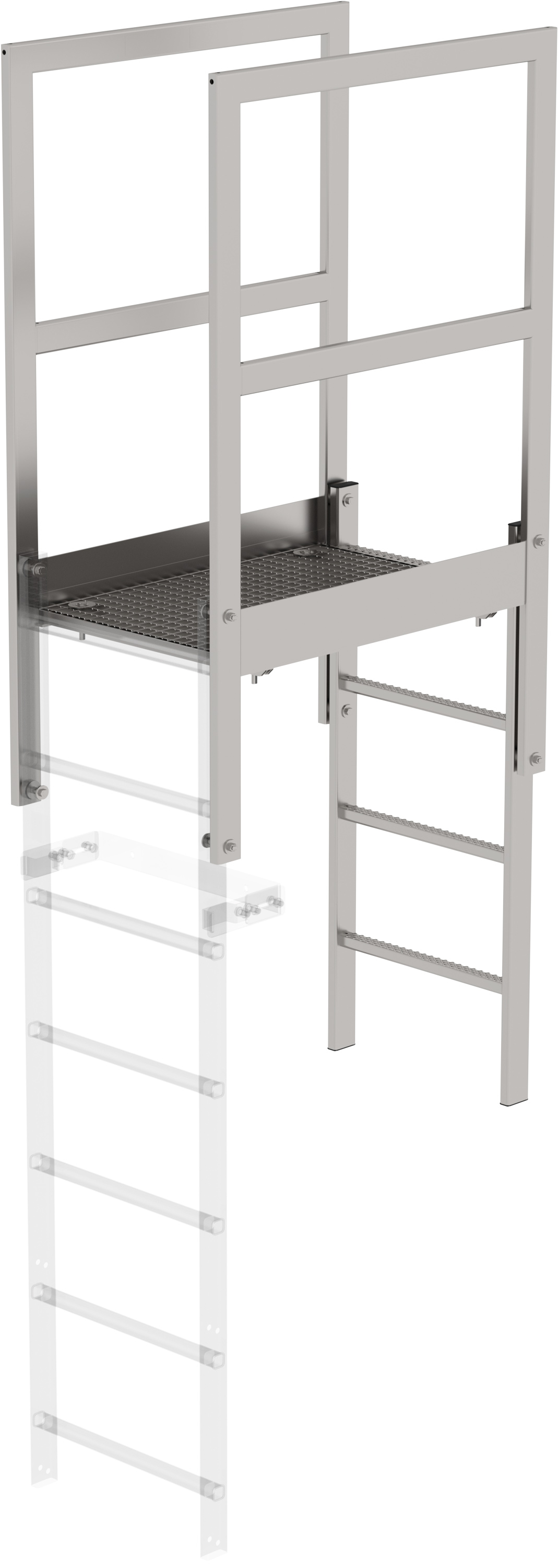Günzburger Attika-Überstieg Edelstahl - 1000 mm
