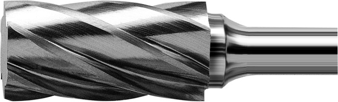 procut Hartmetallfrässtift Zylinderform mit Stirnverzahnung ZYA-S A30314-ALU-E Schaft-∅ 3 mm - Kopf-∅ 3 mm - ALU-Verzahnung (PC-A30314-ALU-E) Bild-01