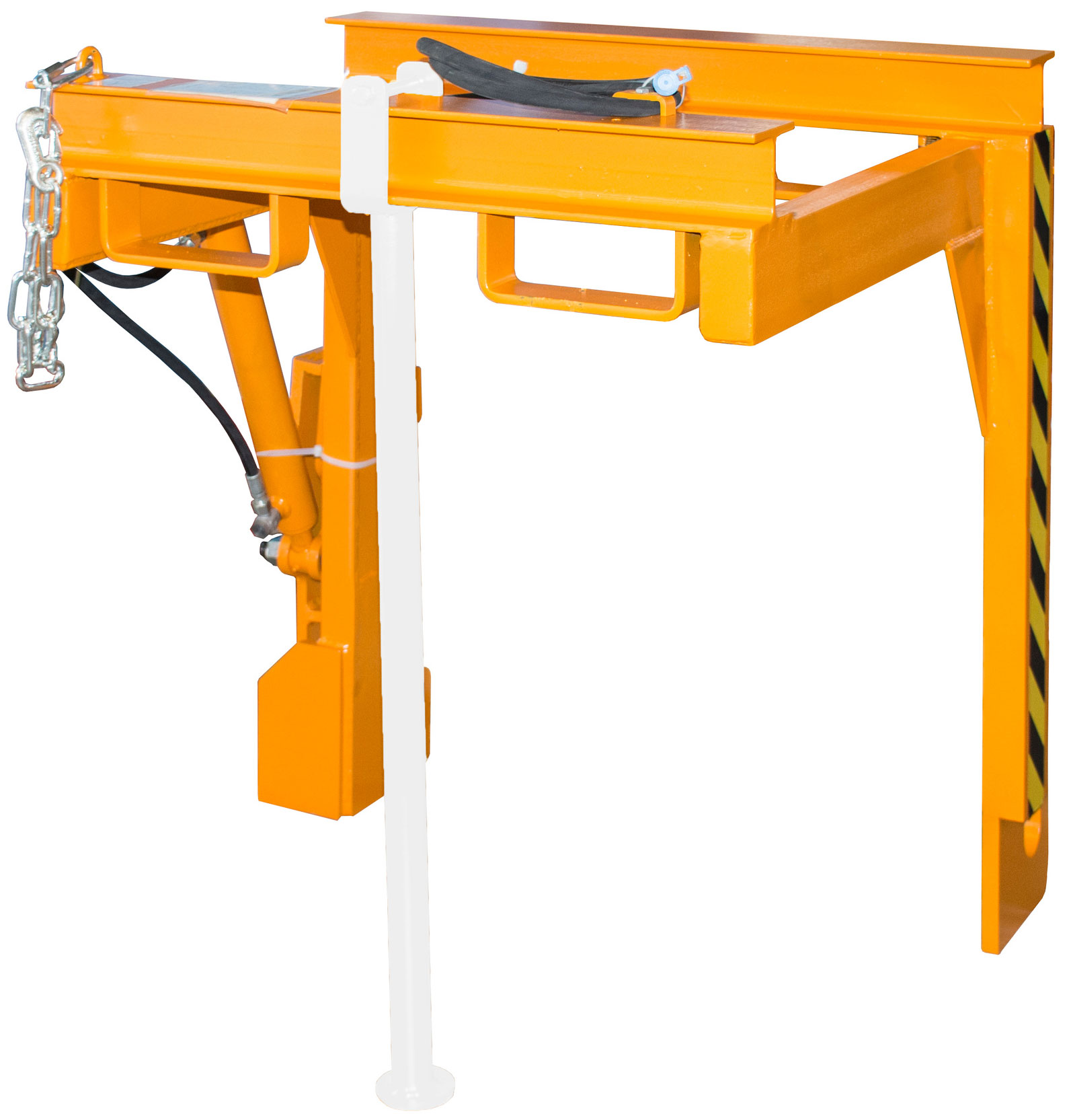 Bauer Stapelkippbehälter Traverse BST-H-70 - RAL 2000 Kippvorrichtung hydraulisch für Kippmulde 700 Liter - Schuttmulde gelborange pulverbeschichtet (BA-4421-26-0000-1) Bild-01