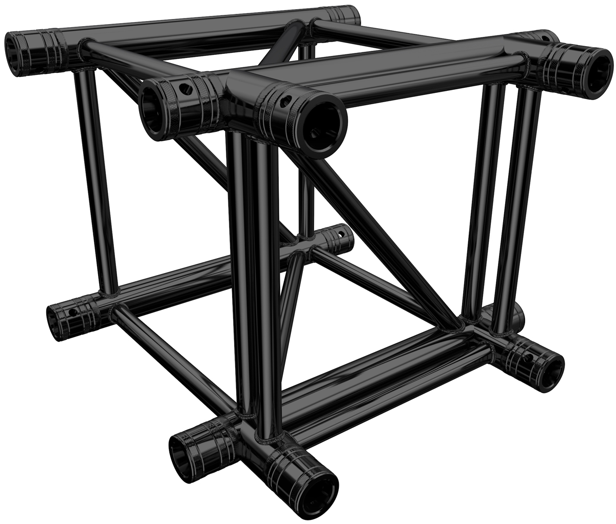 Global Truss F44 P 3-Weg Ecke T35 Stage Black