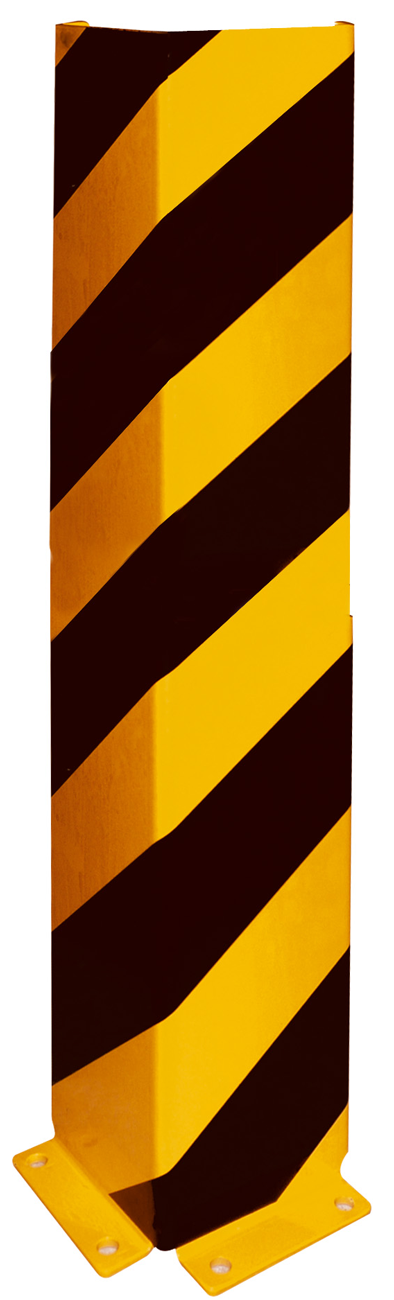 Schake Anfahrschutzwinkel Stahlblech 6 mm gelb | schwarz - 800 mm
