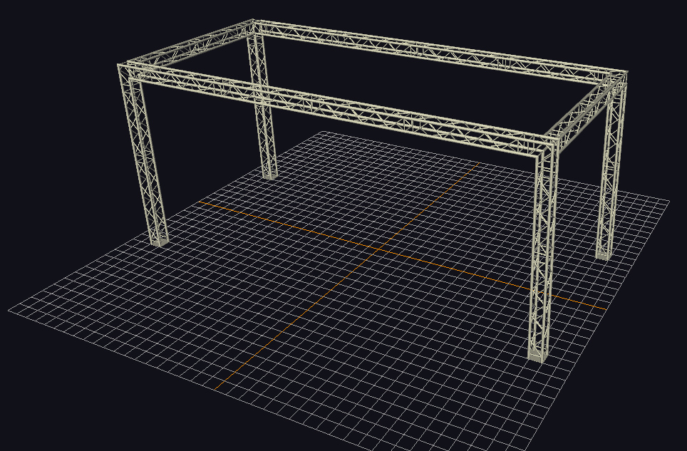 Global Truss Traversensystem F34 - Traversenkäfig 9 x 4 m