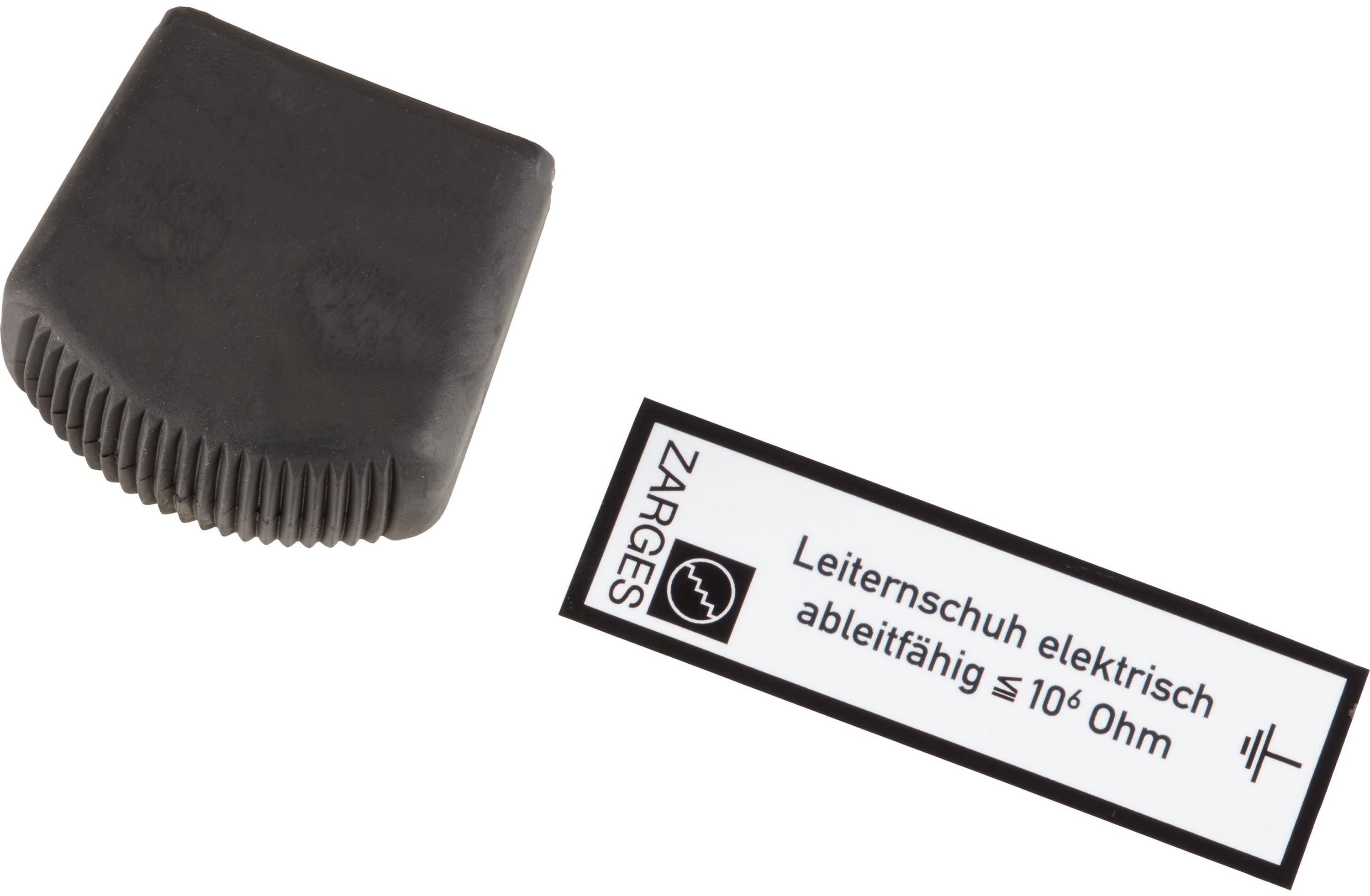 ZARGES Leitern Außenschuh Sprossenleiter 58x25 mm - elektrisch ableitfähig Leiterschuh für Zarges Leitern (ZA-824475) Bild-01