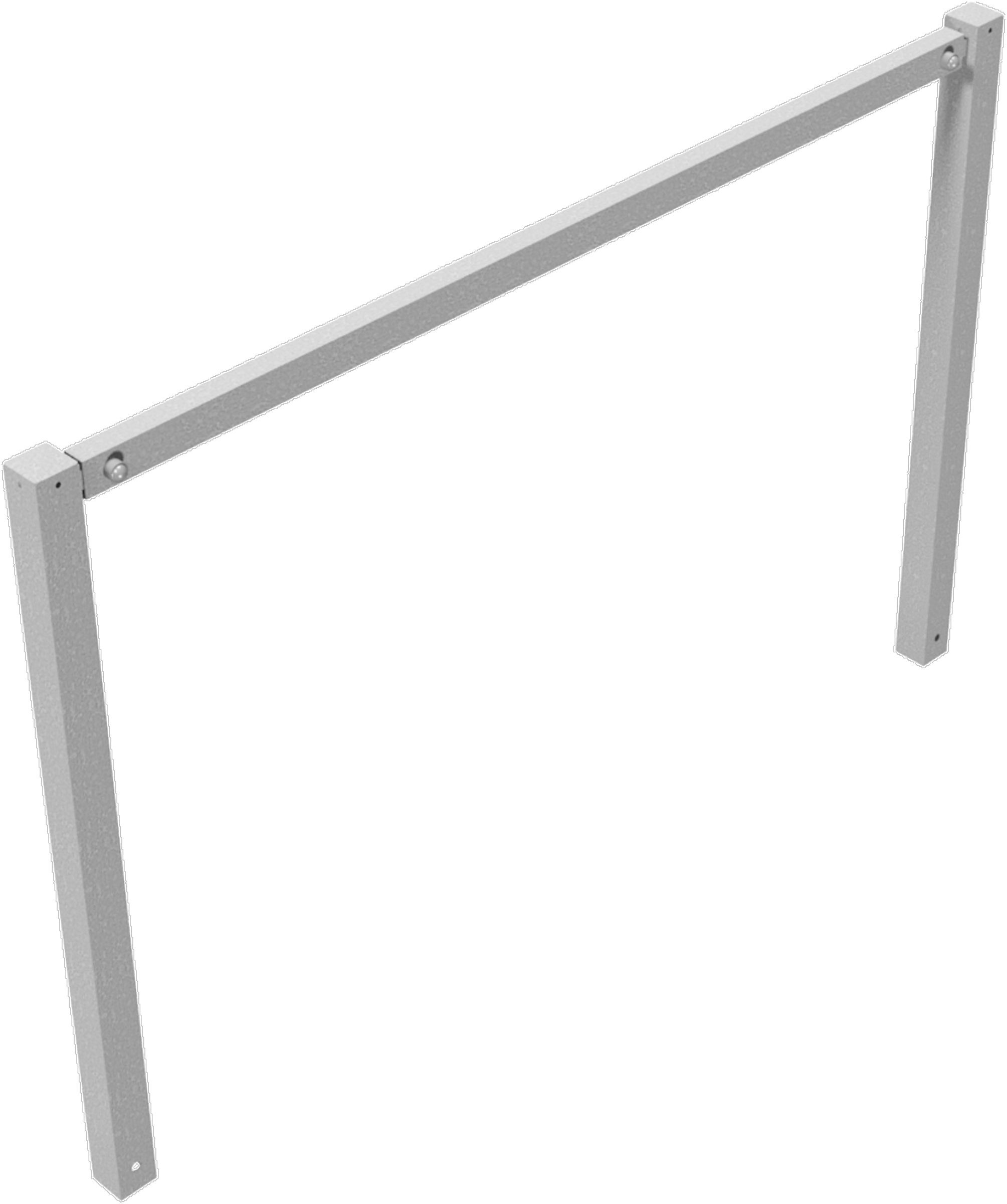 Schake Wegesperre Stahl schraubbar OE 70 x 70 mm verzinkt - 2000 x 1200 mm