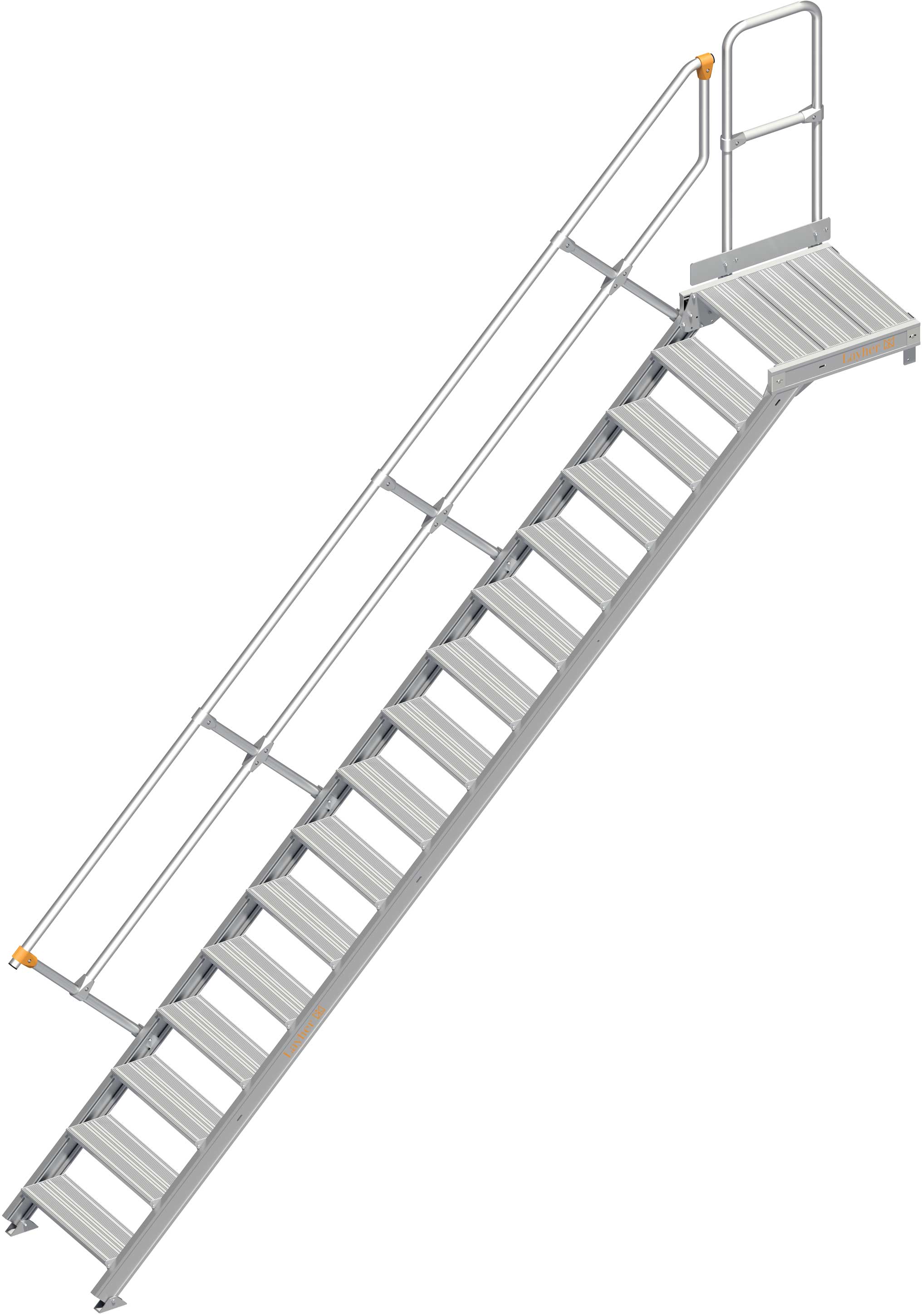 Layher Plattformtreppe 45° SG 17 Stufen - 600 mm breit