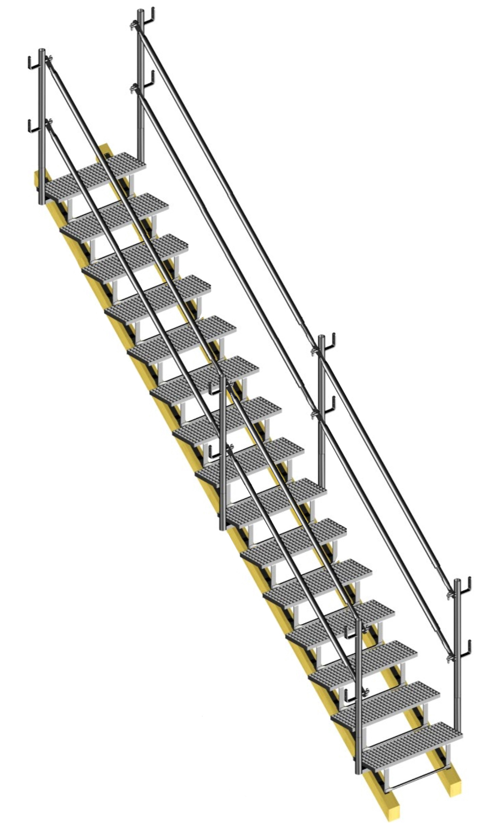 Layher Bautreppe modular 15 Stufen - 1000 mm breit