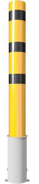 Schake Stahlrohrpoller H Ø 193 mm gelb | schwarz - 2,00 m