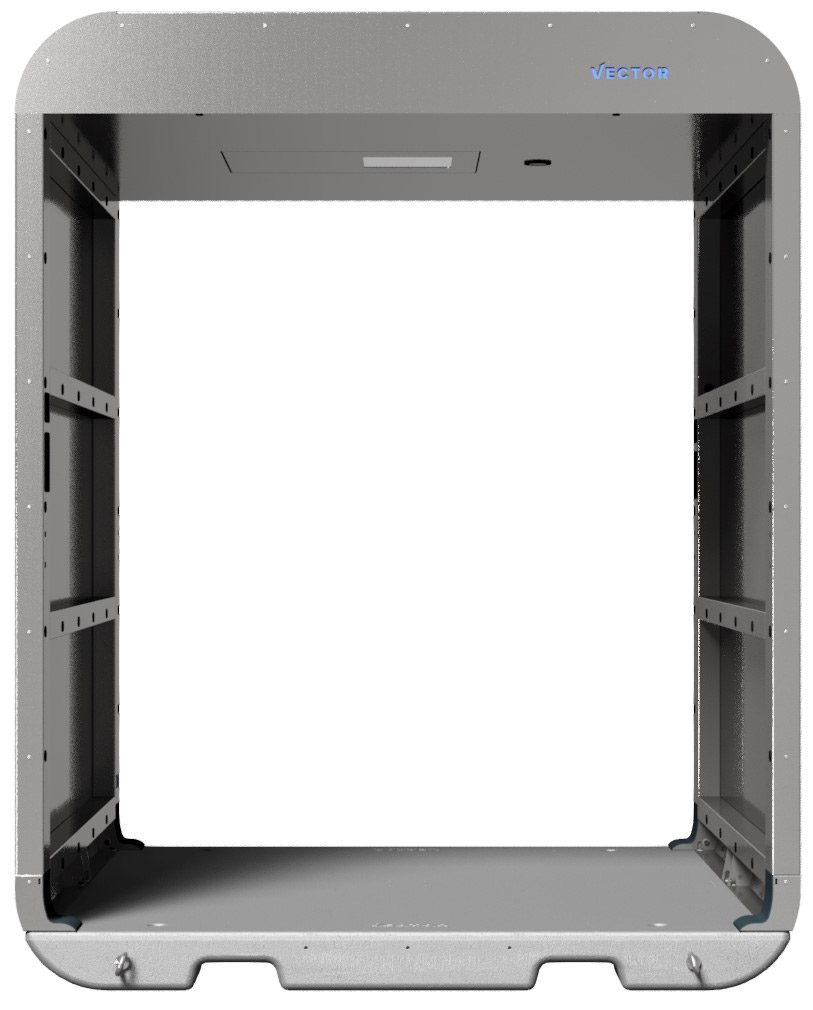 Schake Vector V-Guard verzinkt - LED Schutztunnelelement mobil mit Plattform - Stahl verzinkt mit LED-Panel (SK-VPTU21VLO0108) Bild-01