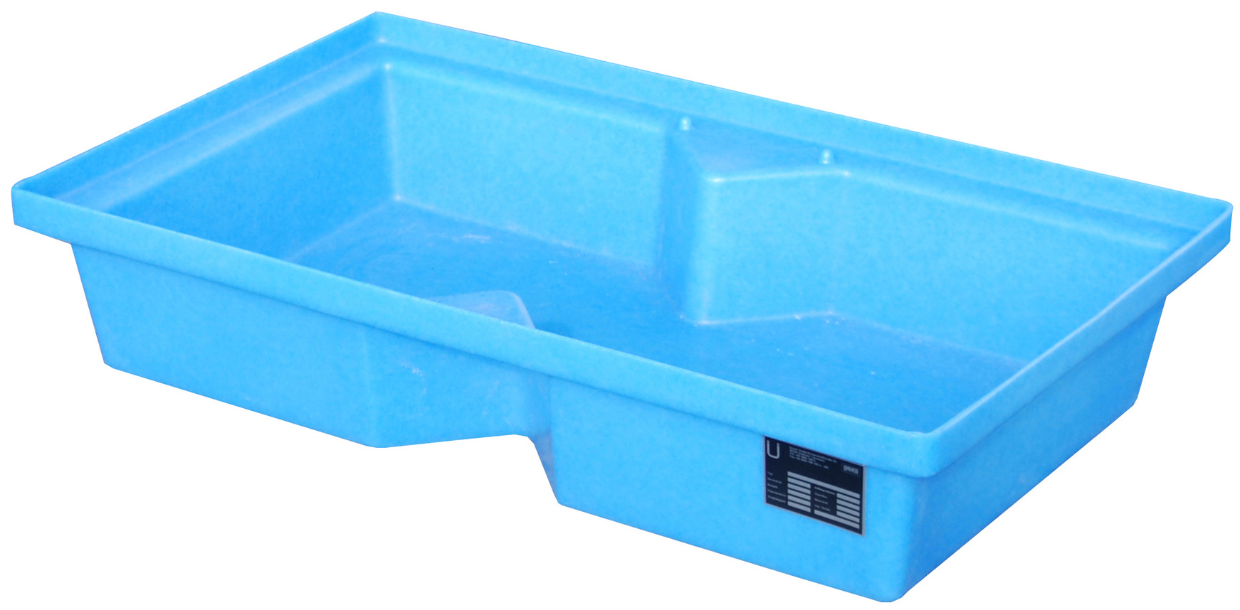 Bauer PE-Kleingebindewanne Polyethylen KWP-P 60 Auffangwanne für Europalette - Kunststoffwanne mit 60 Liter Auffangvolumen (BA-4520-44-0000-0) Bild-01
