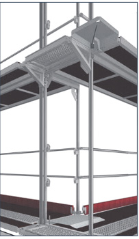 Layher Blitz U-Konsole-Eckboden Stahl 0,19 m System Layher Blitz - Eckbelag für Gerüstbreite 0,19 m (LG-3868.319) Bild-01