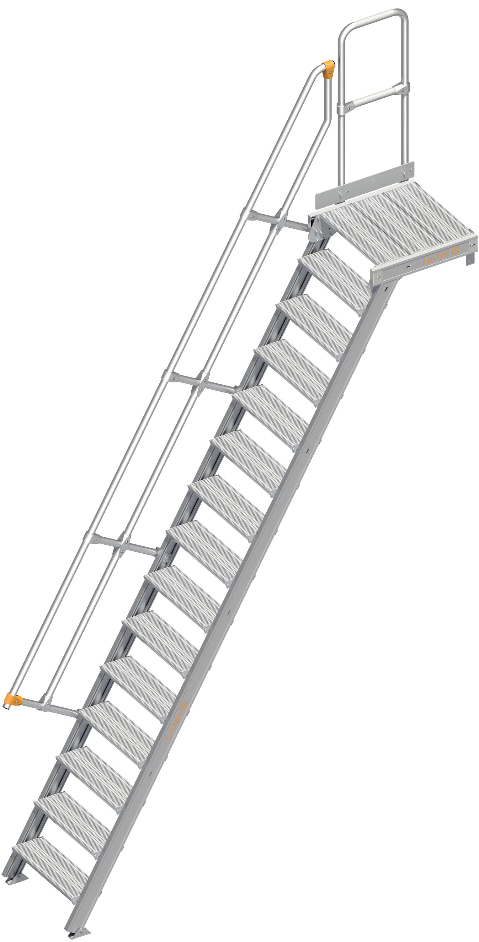 Layher Plattformtreppe 60° 15 Stufen - 600 mm breit