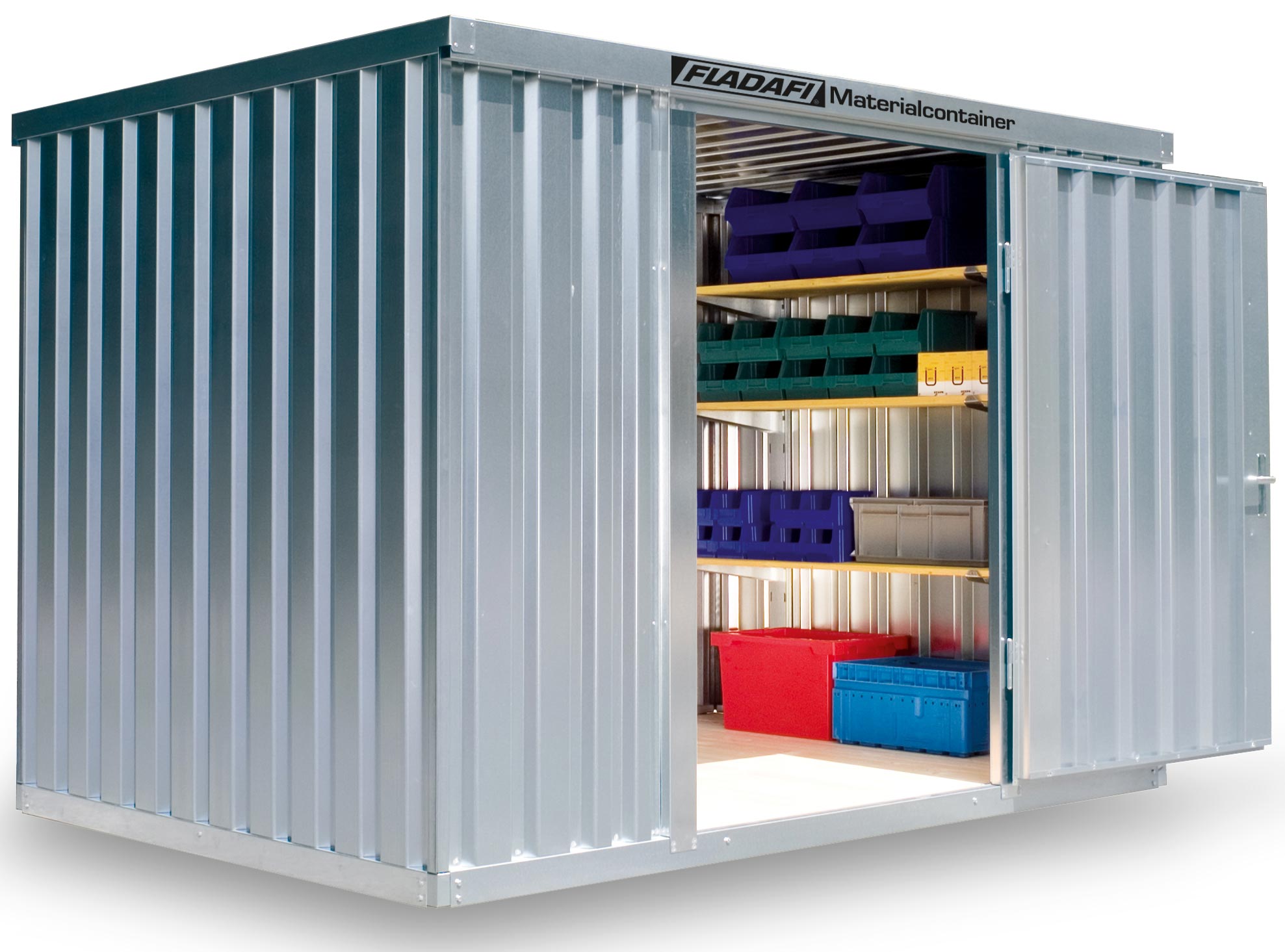 FLADAFI Materialcontainer MC mit Holzboden