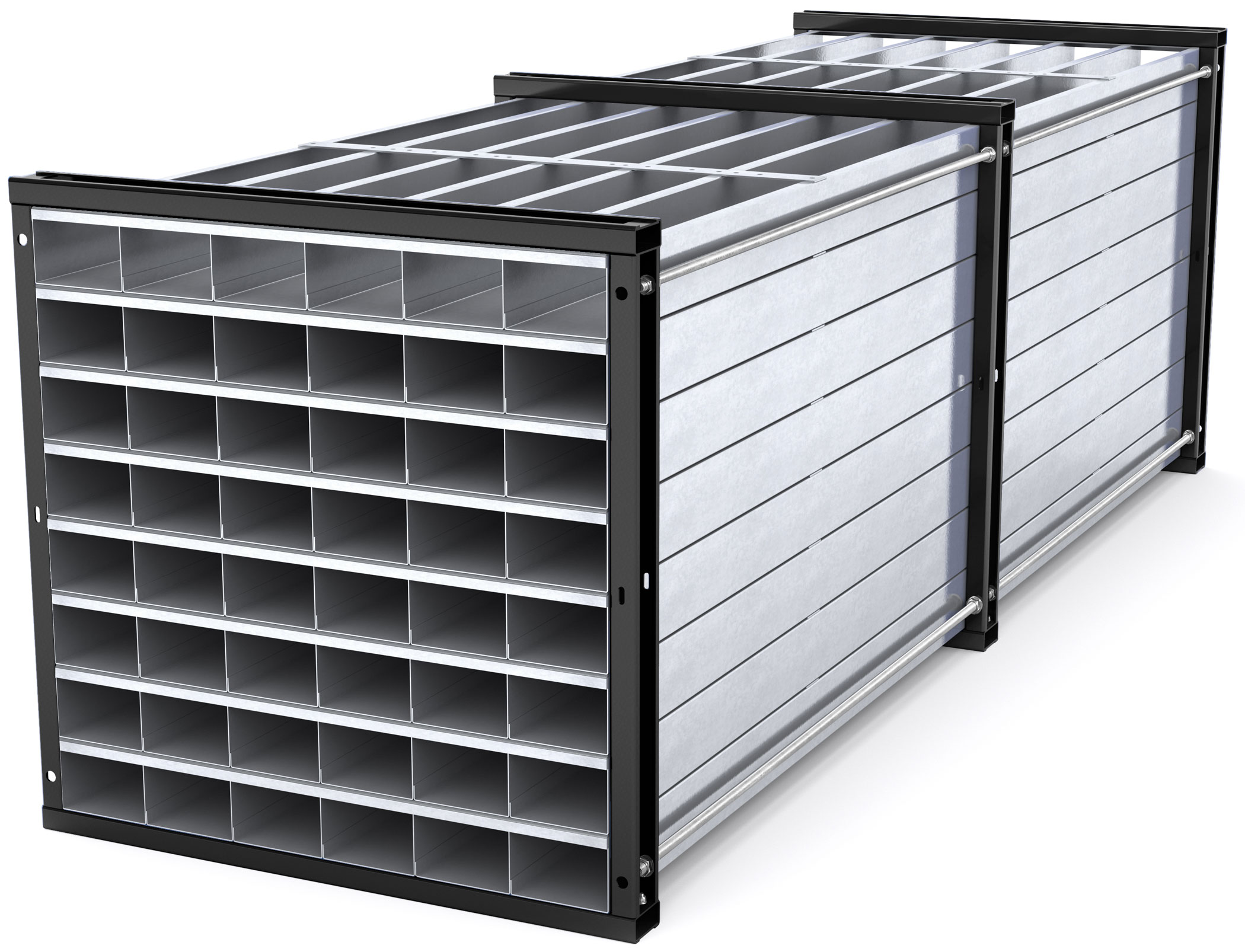 RR Industrietechnik Wabenregal RWR 48-3 - RAL 5010
