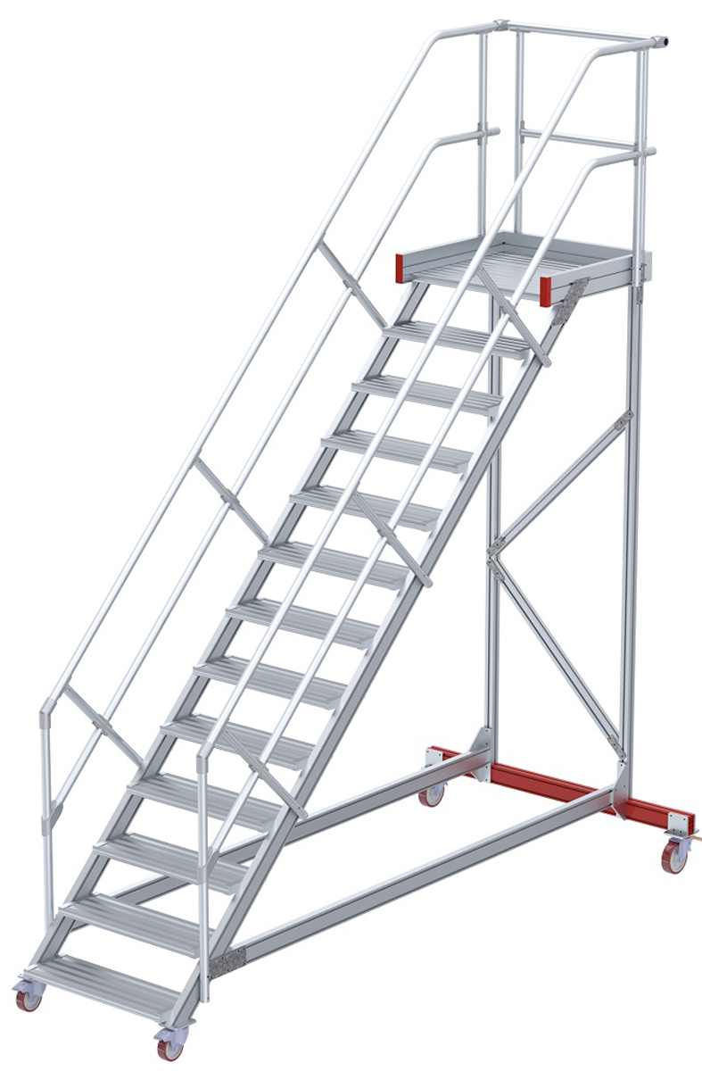 euroline Wartungsbühne 45° 13 Stufen - 1000 mm