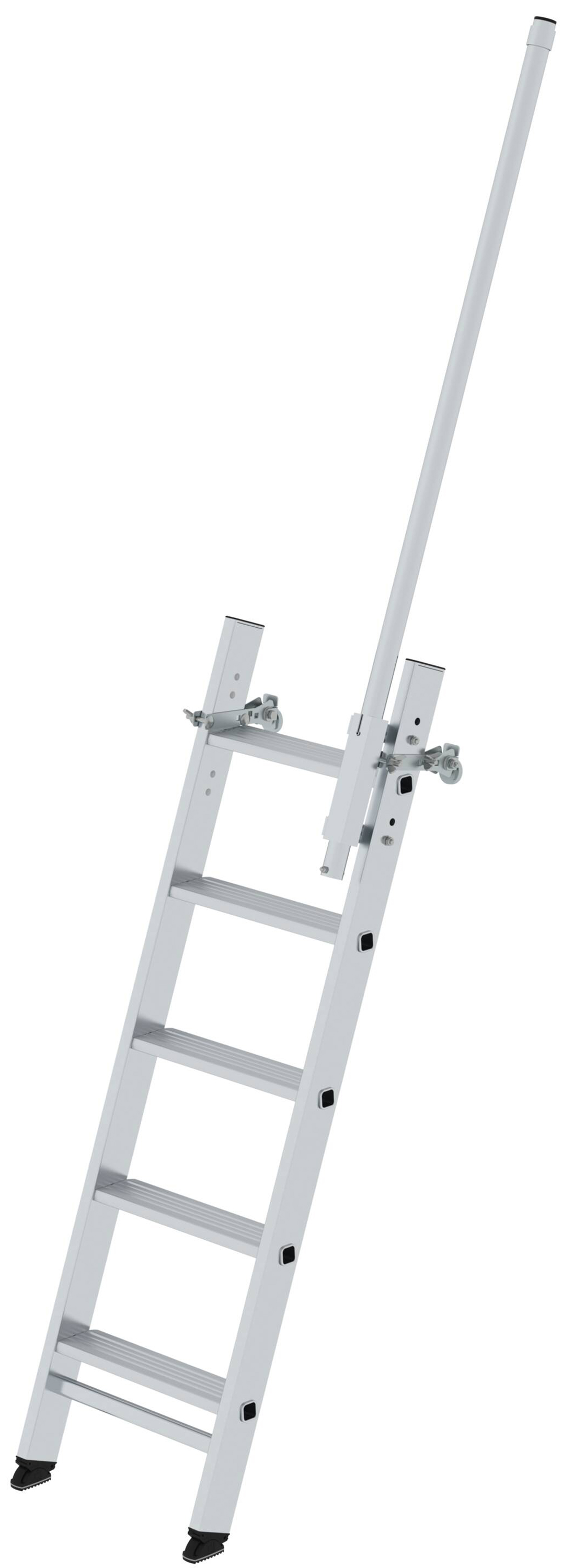 Günzburger LKW-Anlegeleiter mit Ausstiegsholm rechts 5 Stufen