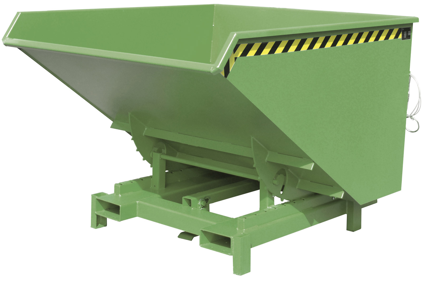 Bauer Schwerlastkipper SK-1700 - RAL 6011 Kippmulde 1700 Liter für Stapler - Kippcontainer resedagrün pulverbeschichtet (BA-4498-24-0000-4) Bild-01