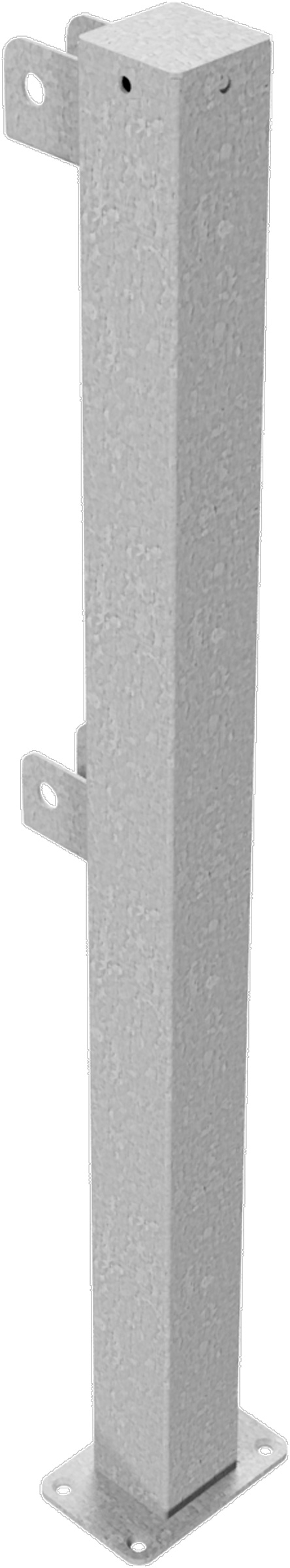 Schake Schutzgeländer Stahl Endpfosten OD 70 x 70 mm verzinkt