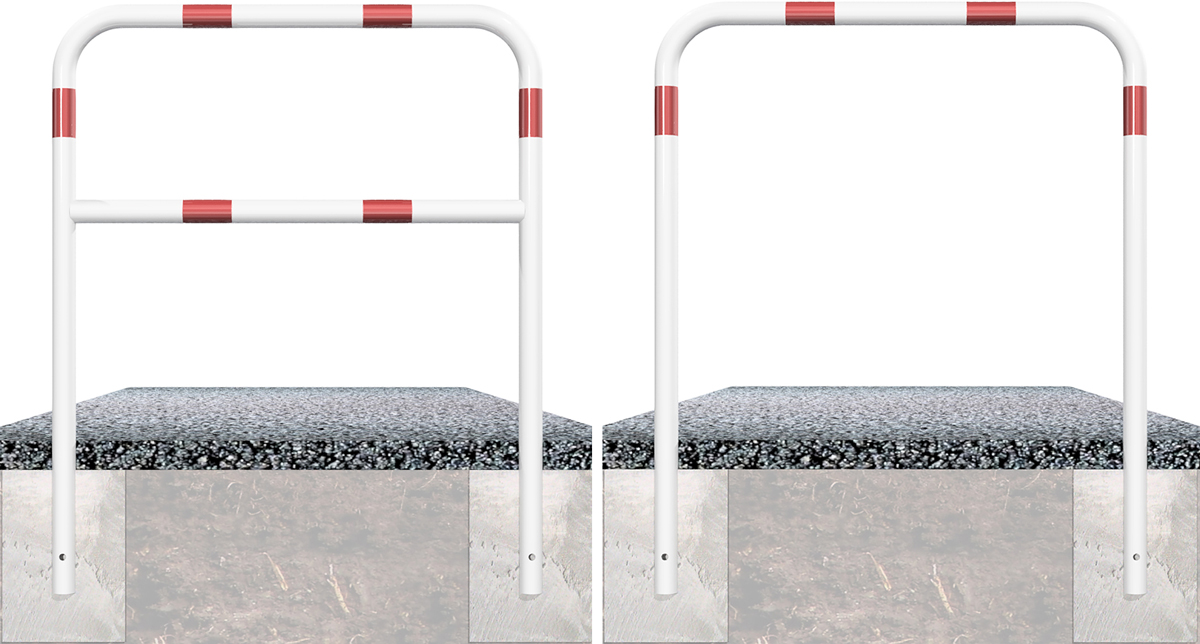 Schake Rohrbügel Stahl Ø 60 mm weiß | rot