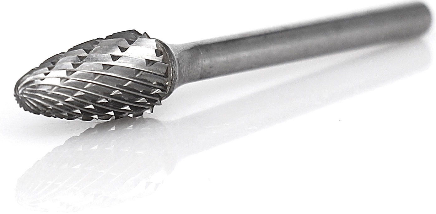 procut Hartmetallfrässtift Rundbogenform RBF F30512-6 Schaft-∅ 3 mm - Kopf-∅ 5 mm - Kreuzverzahnung (PC-F30512-6) Bild-01