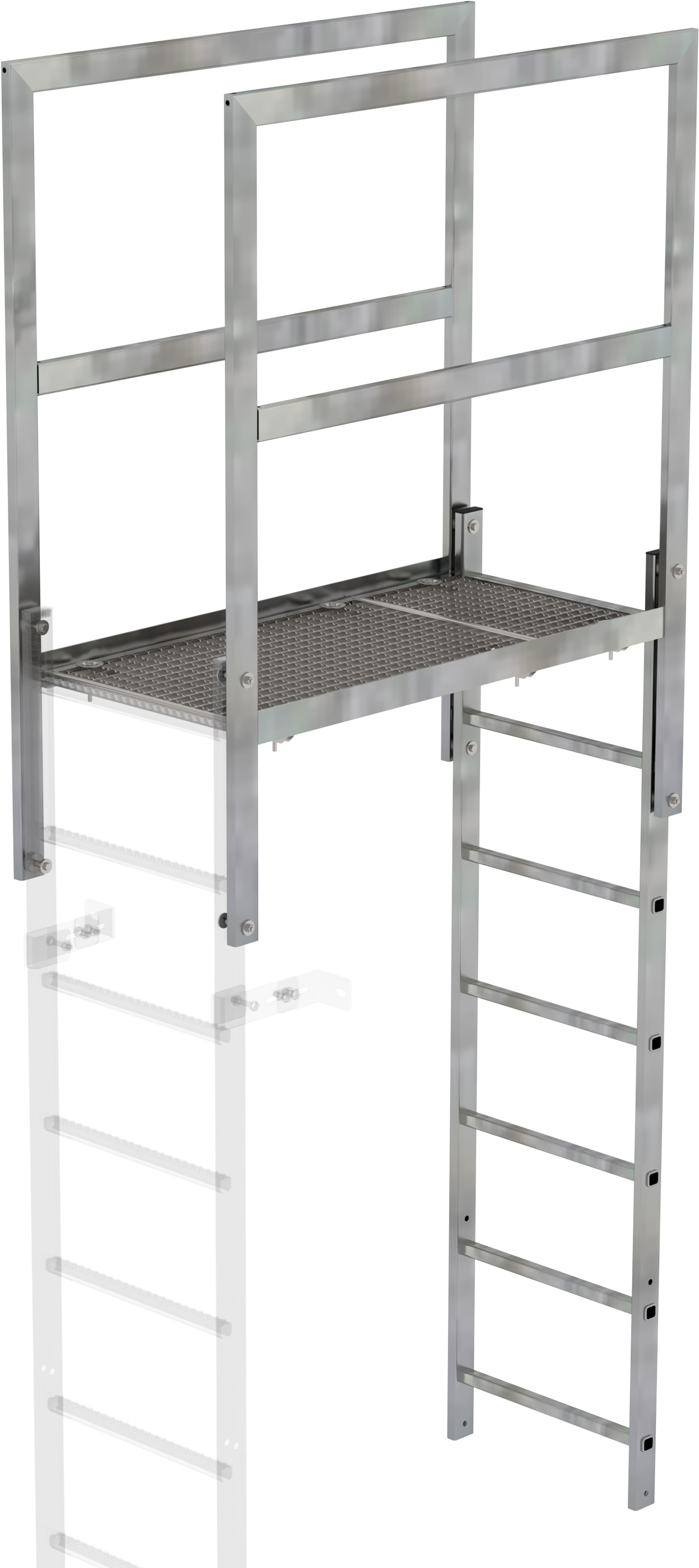Günzburger Attika-Überstieg Stahl - 1400 mm