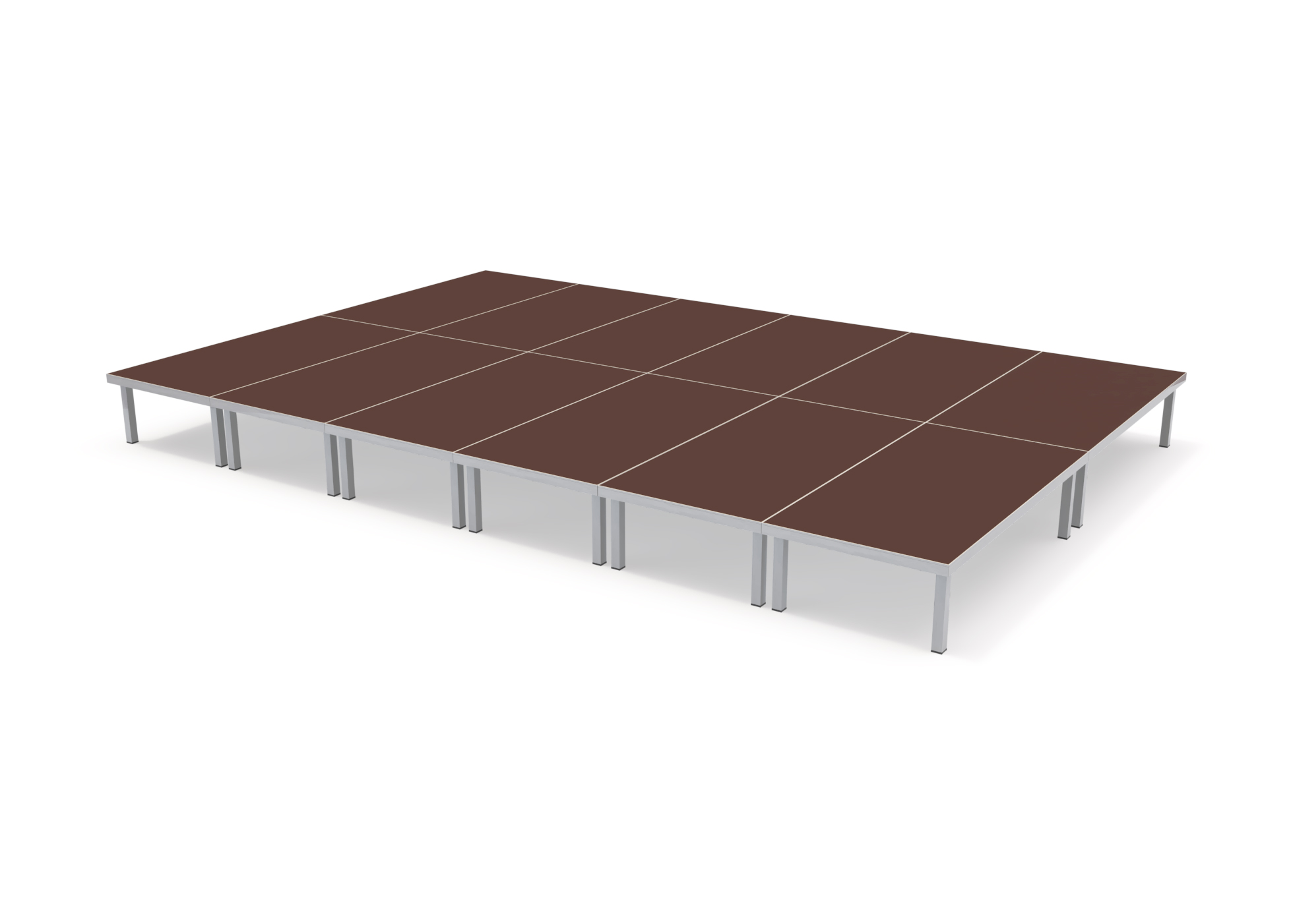Bütec Eventbühne Outdoor 6 x 4 m hawego o40 Bühne mit Siebdruckplatte und Steckbeinen 40 cm (BU-3000-O-6-4-S40) Bild-01