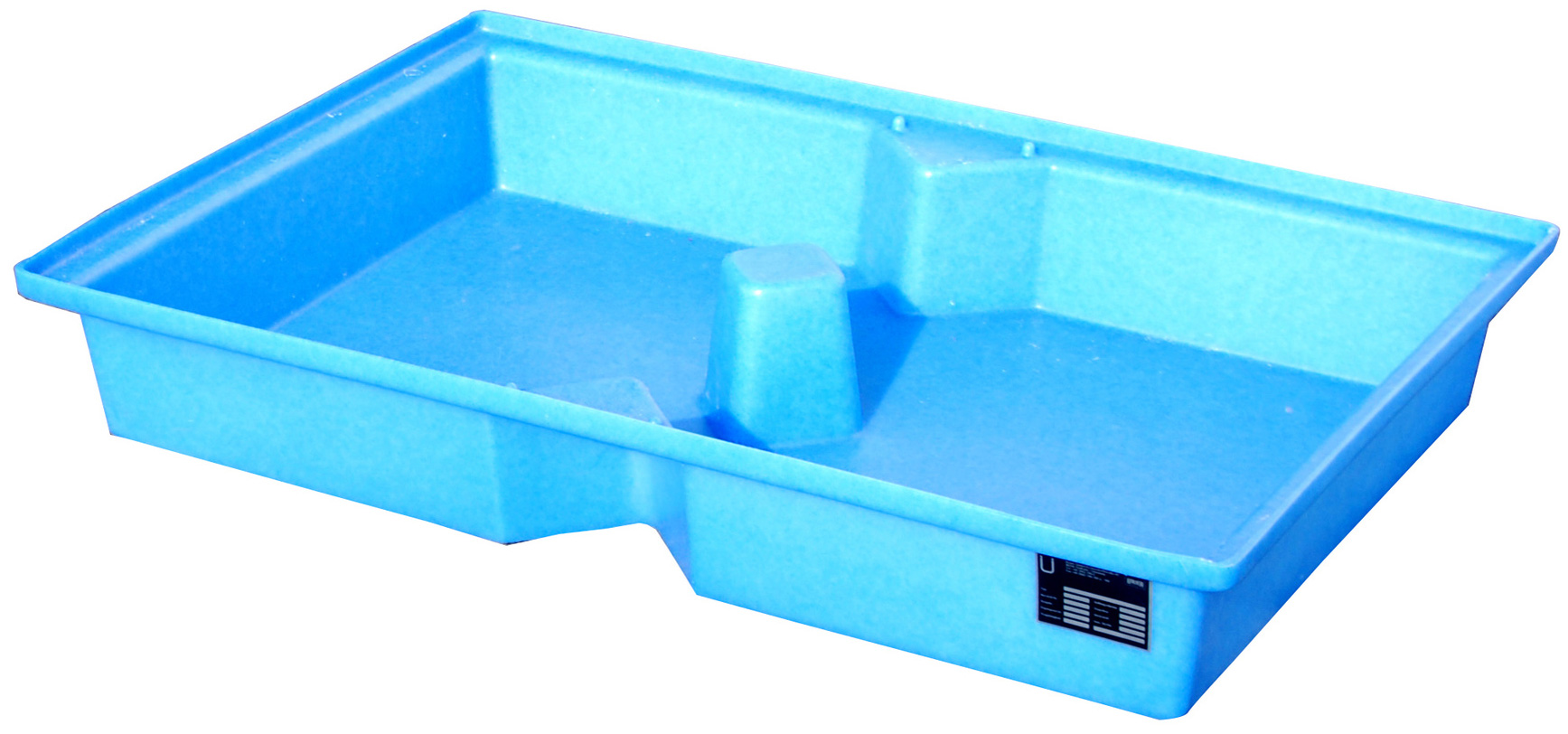 Bauer PE-Kleingebindewanne Polyethylen KWP-P 100 Auffangwanne für Europalette - Kunststoffwanne mit 100 Liter Auffangvolumen (BA-4520-45-0000-0) Bild-01