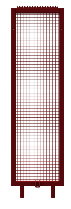 Schake Hochsicherheitszaun Typ Captus Stahl - 0,70 x 2,40 m Zaunelement mit Stahlmatte | Maschenweite 40|40 mm - Stahlrahmen RAL 3003 (SK-3B2407-HS) Bild-01